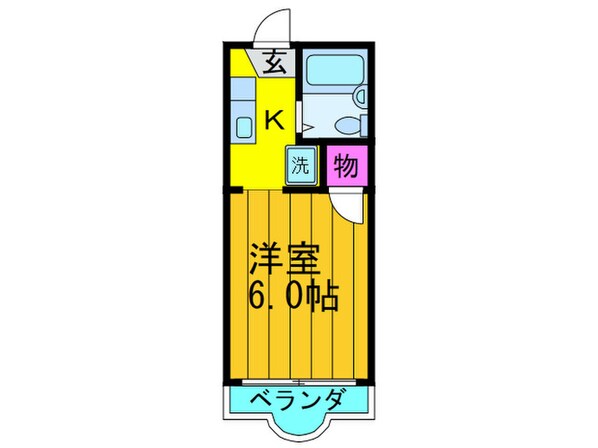 奥田ハイツの物件間取画像